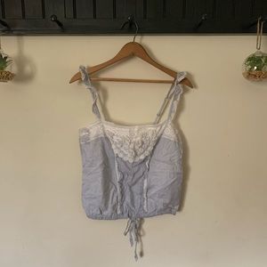 Abercrombie & Fitch embroidered tank top 💙